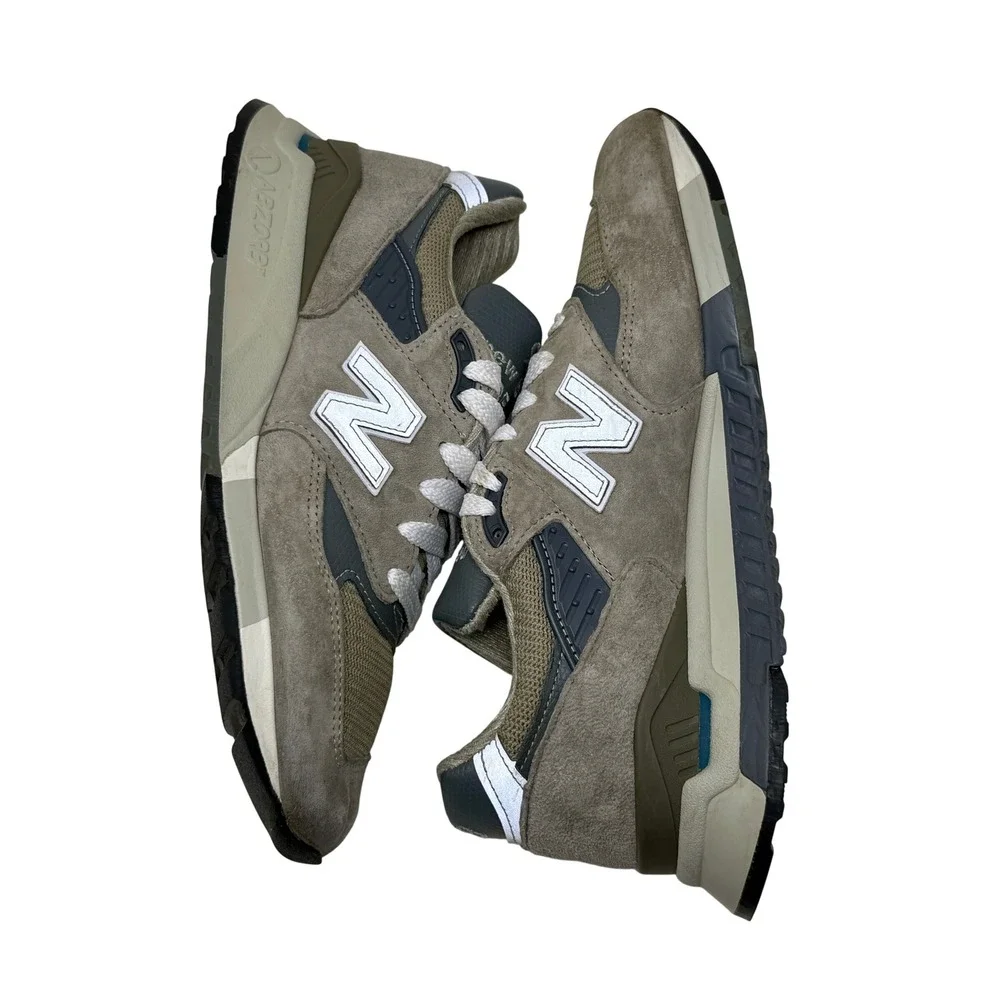New Balance 998 Made in USA Men's 8 Grey Suede Running Shoes U998GR ABZORB